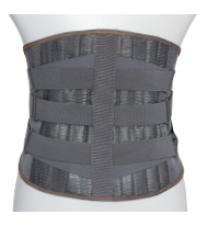Gray Mesh Lumbar Support Brace