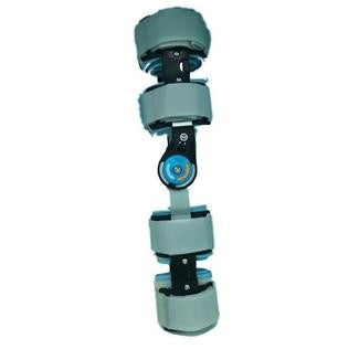 FDA Telescopic Hinged Post Medical Knee Brace Foam Pad Coated